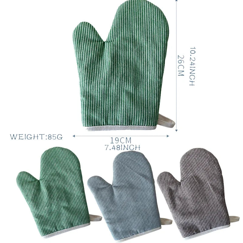 Vintage Cotton Oven Mitts