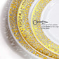 Gold Rim Plastic Plates