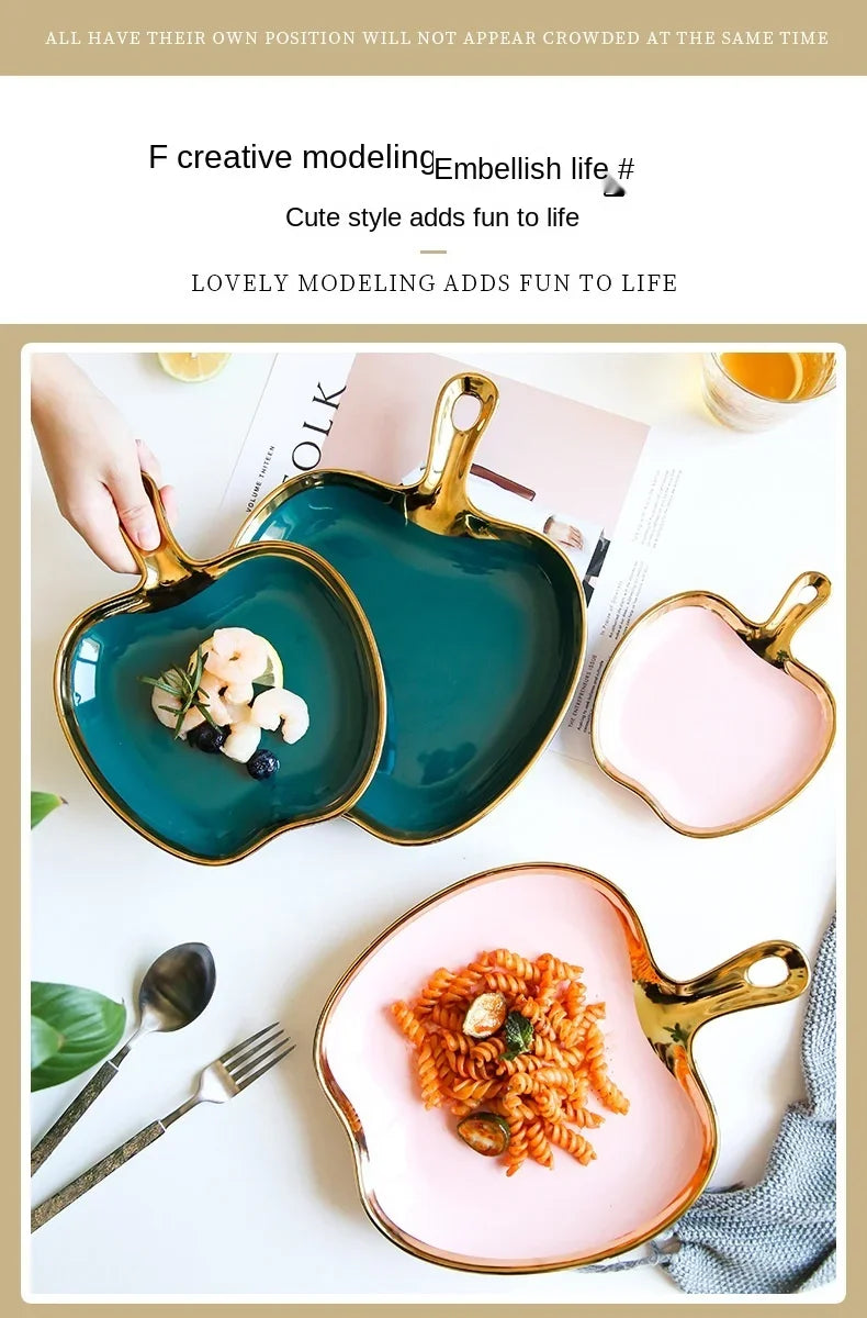 Handled Decorative Serving Plate