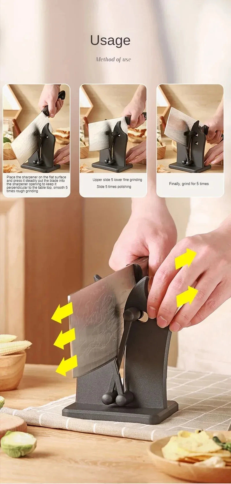 Four-Segment Knife Sharpener