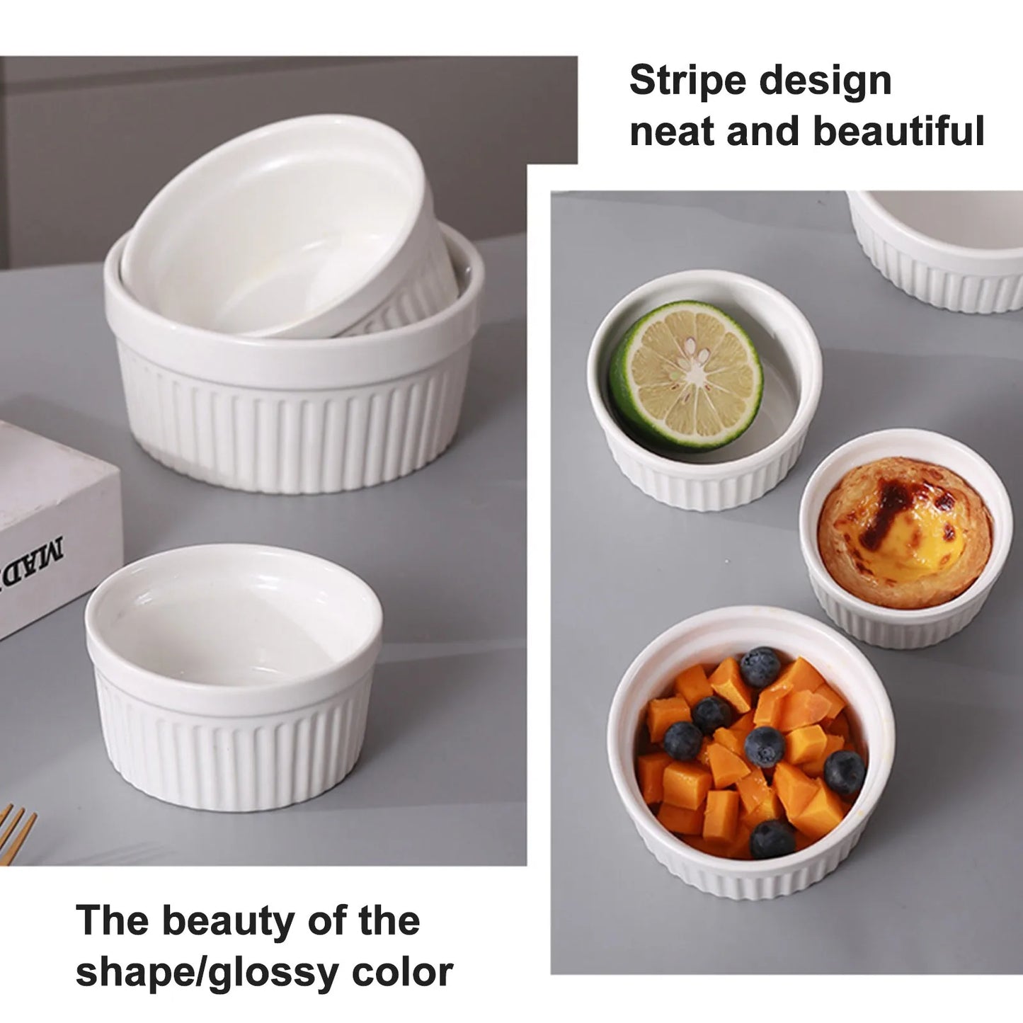 Ceramic Ramekins Set 4pc