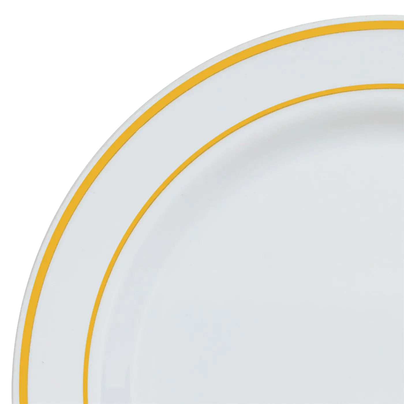 Silver Rim Plastic Plates