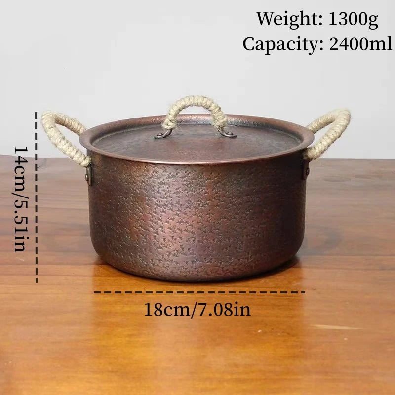 Vintage Copper Pot 18cm