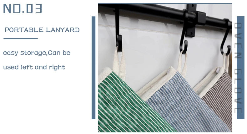 Vintage Cotton Oven Mitts