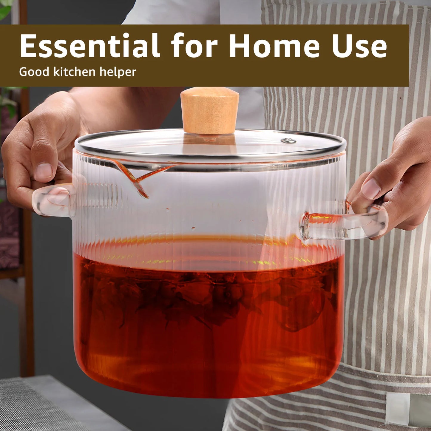 Glass Saucepan With Lid