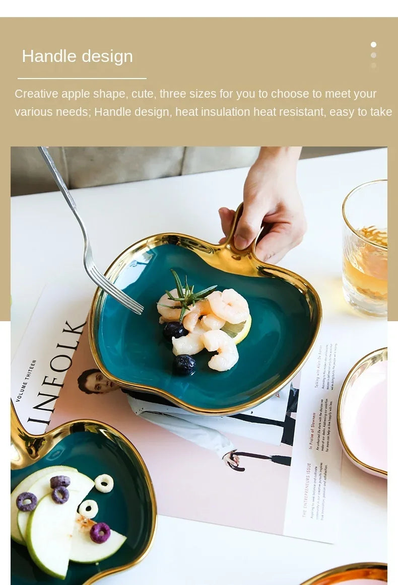 Handled Decorative Serving Plate