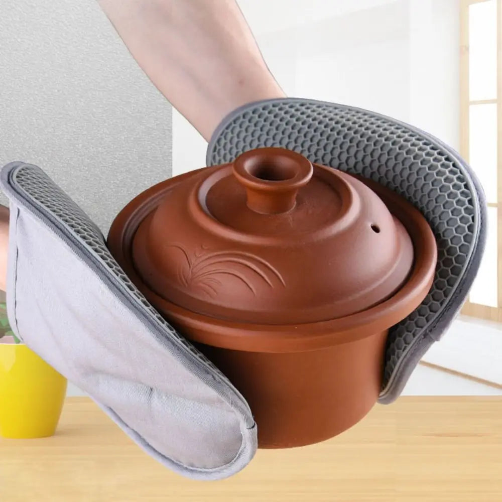 Long Heat Oven Mitts