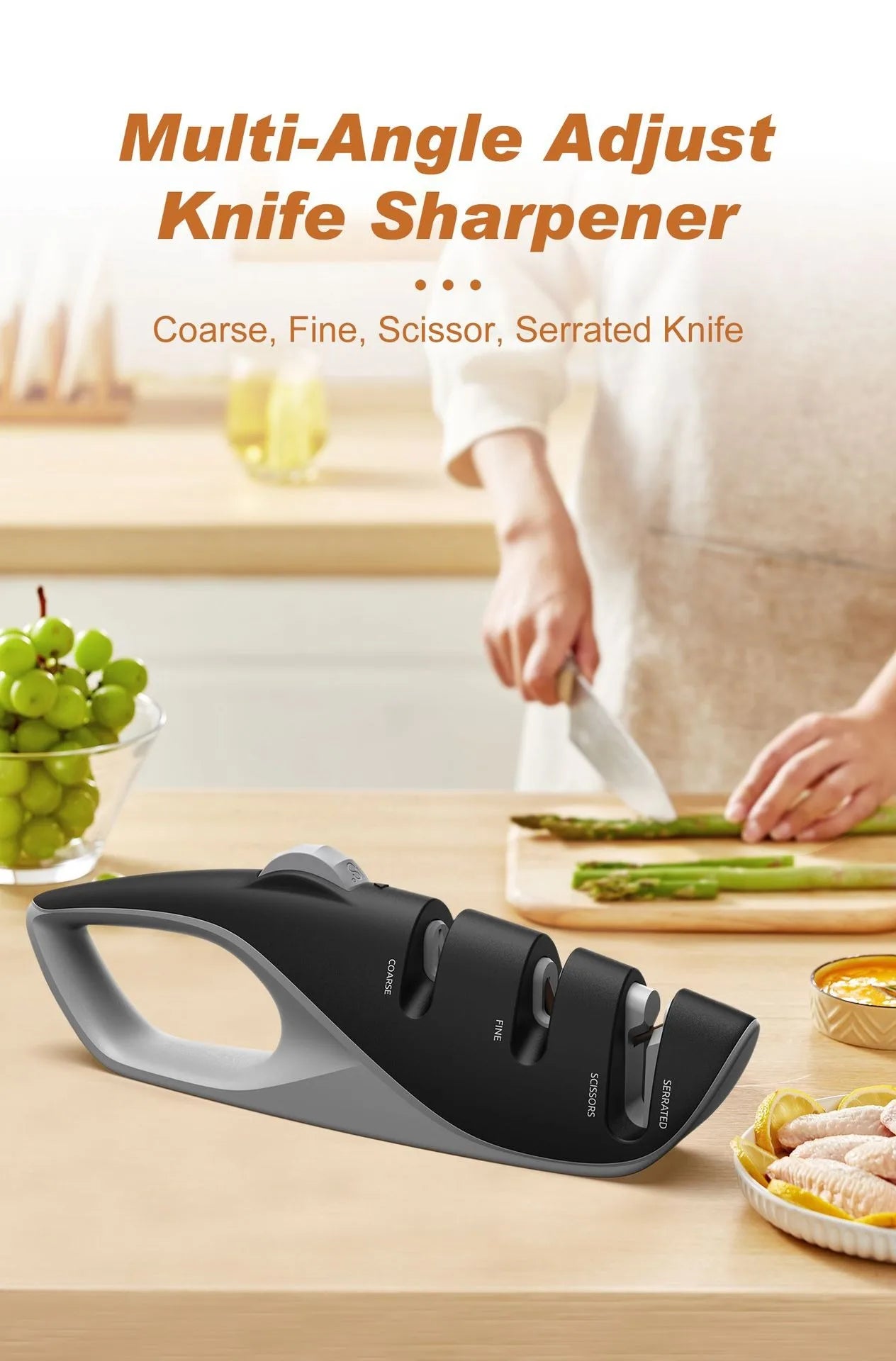 Safe Kitchen Knife Sharpener
