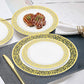 Gold Rim Plastic Plates