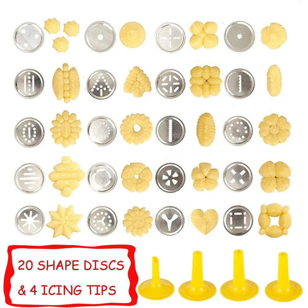 Stainless Cookie Press Gun