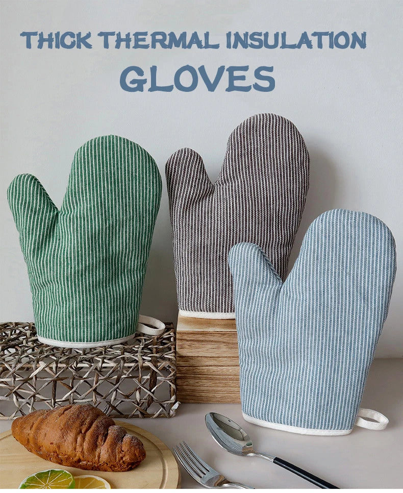 Vintage Cotton Oven Mitts