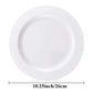 Silver Rim Plastic Plates