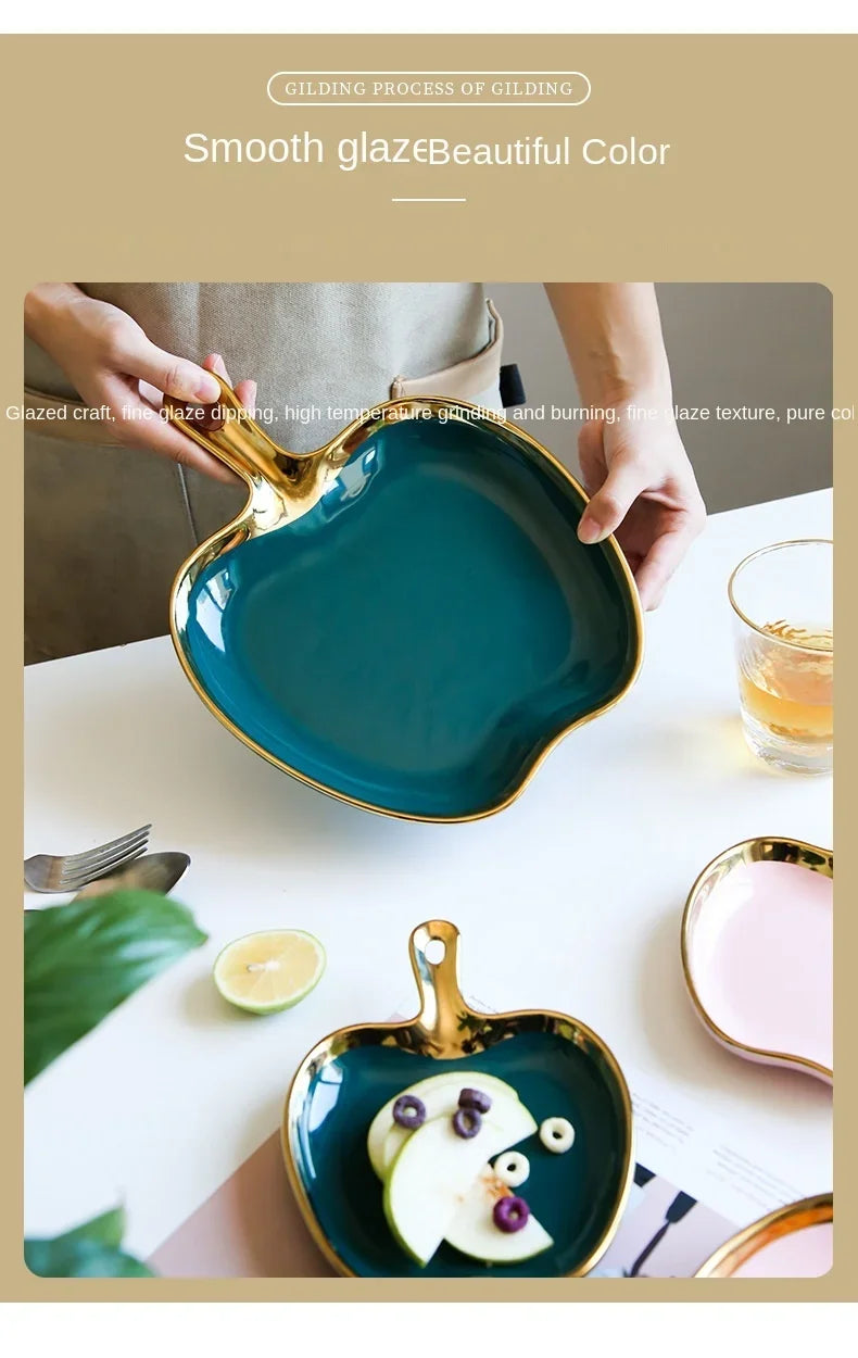 Handled Decorative Serving Plate