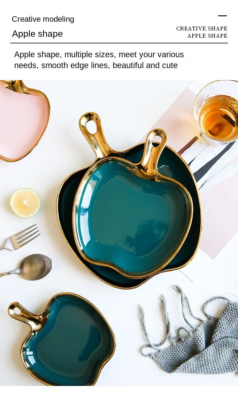 Handled Decorative Serving Plate