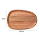 Irregular Oval Wood Tray