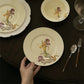 French Iris Dinner Set