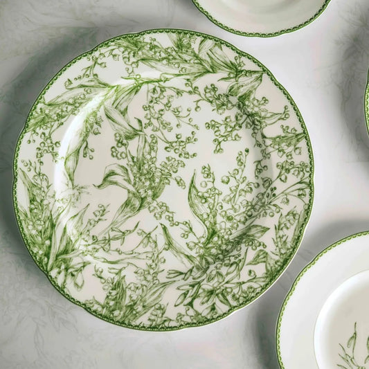 24pc Ceramic Plate Set
