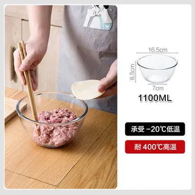 Heat-Resistant Glass Bowls Set