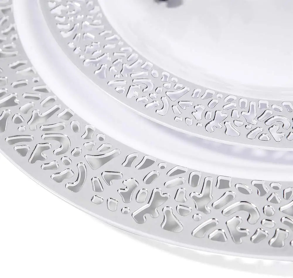 Gold Rim Plastic Plates