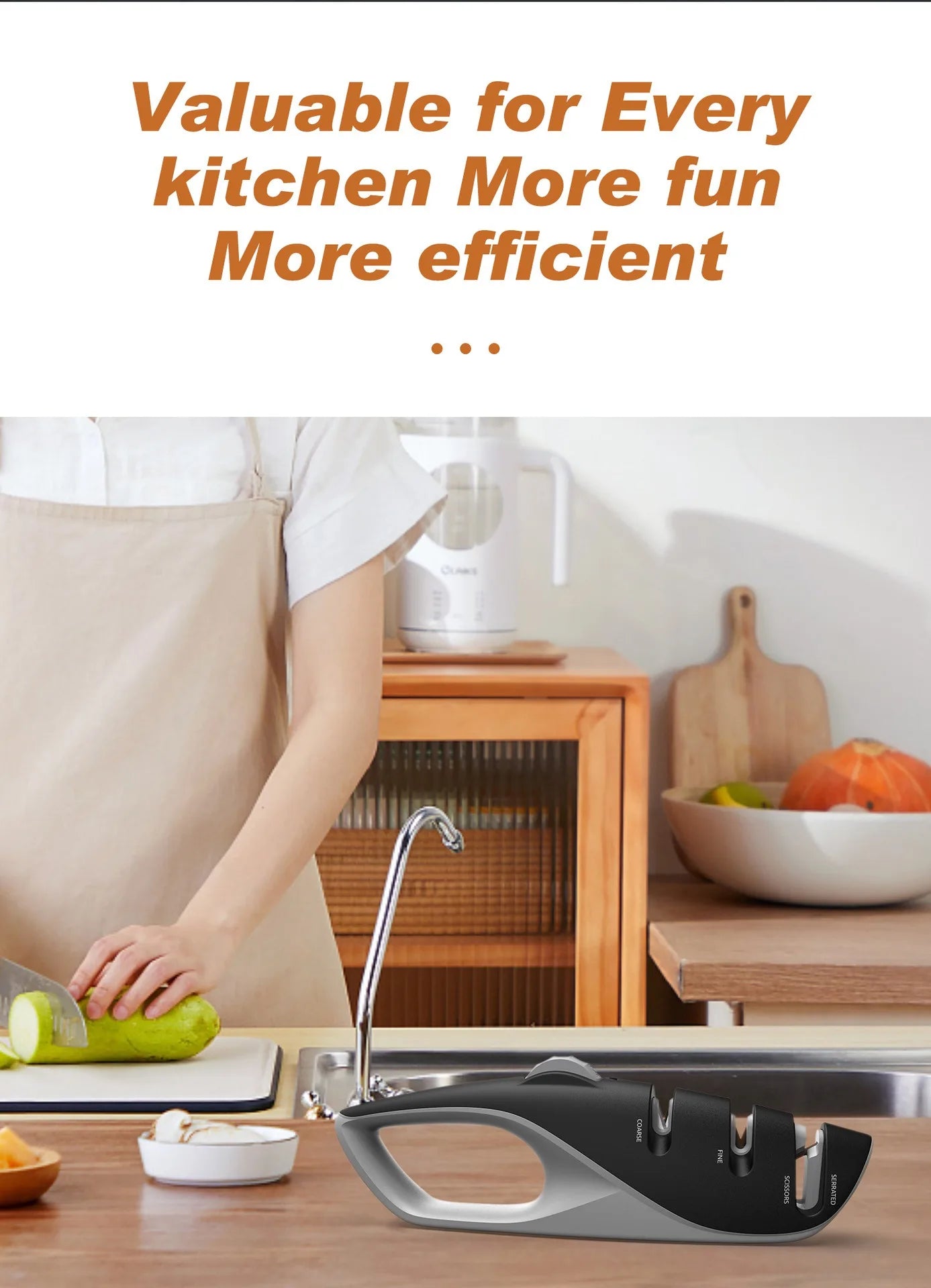 Safe Kitchen Knife Sharpener