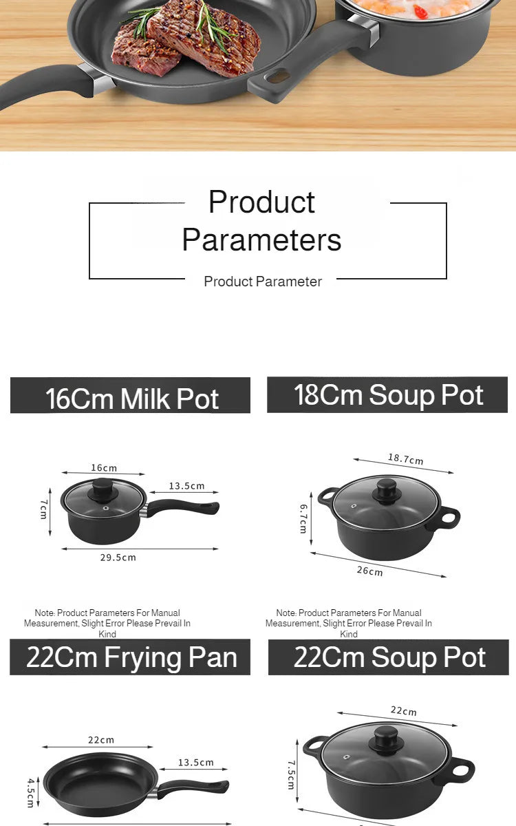 13pc Mixed Cookware Set
