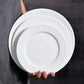 Pure White Porcelain Plate