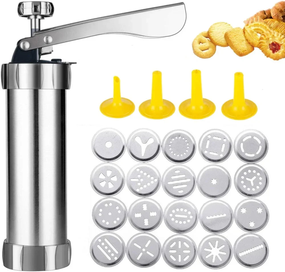 Stainless Cookie Press Gun