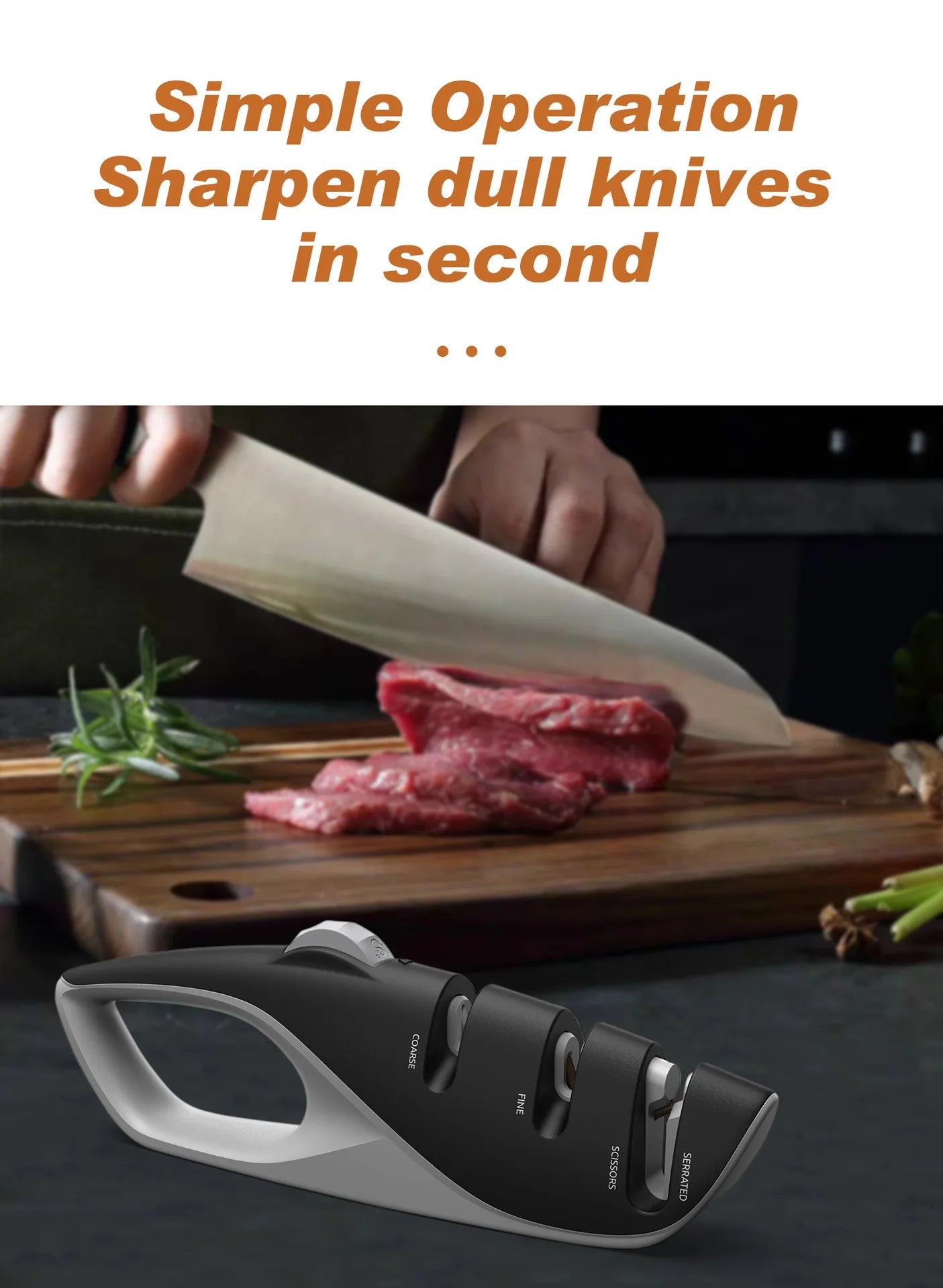 Safe Kitchen Knife Sharpener
