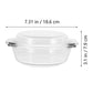 Round Glass Casserole With Lid
