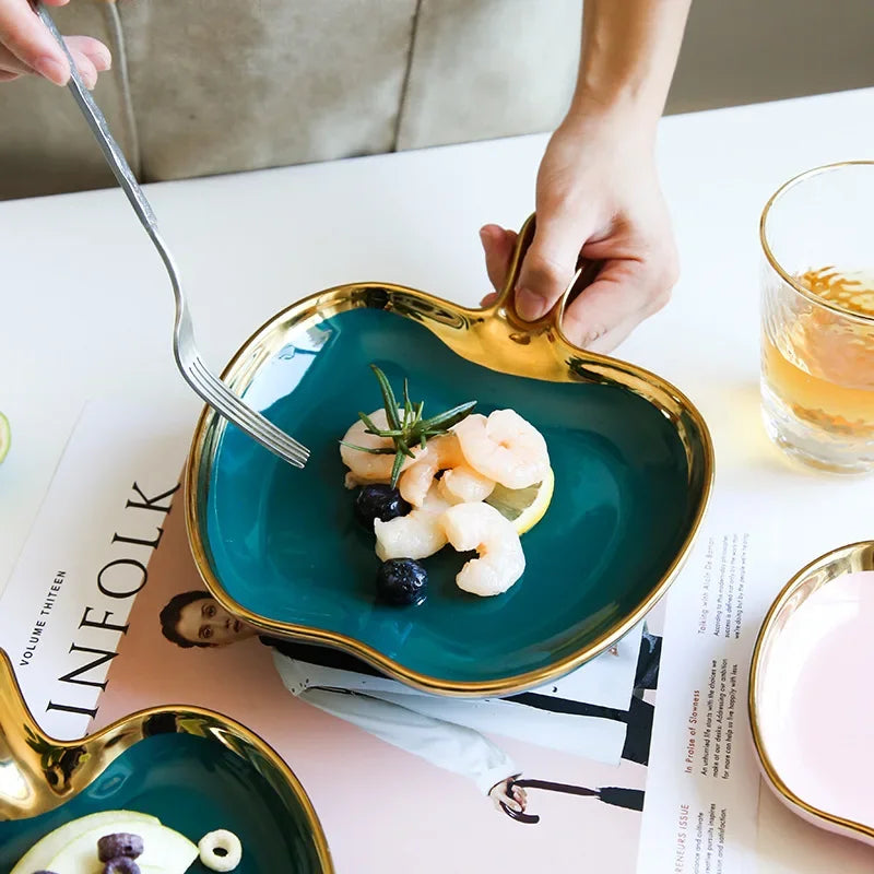 Handled Decorative Serving Plate