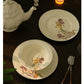 French Iris Dinner Set