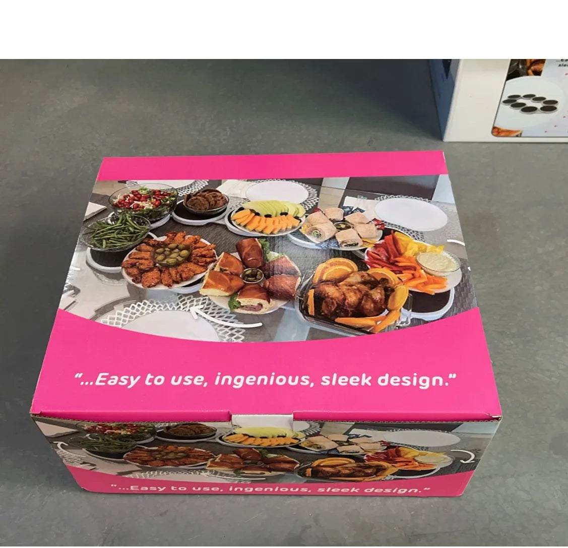 Foldable Rotating Snack Tray