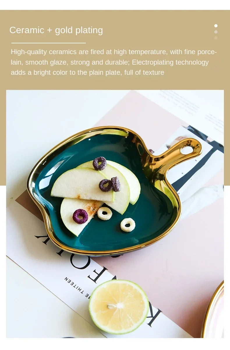 Handled Decorative Serving Plate