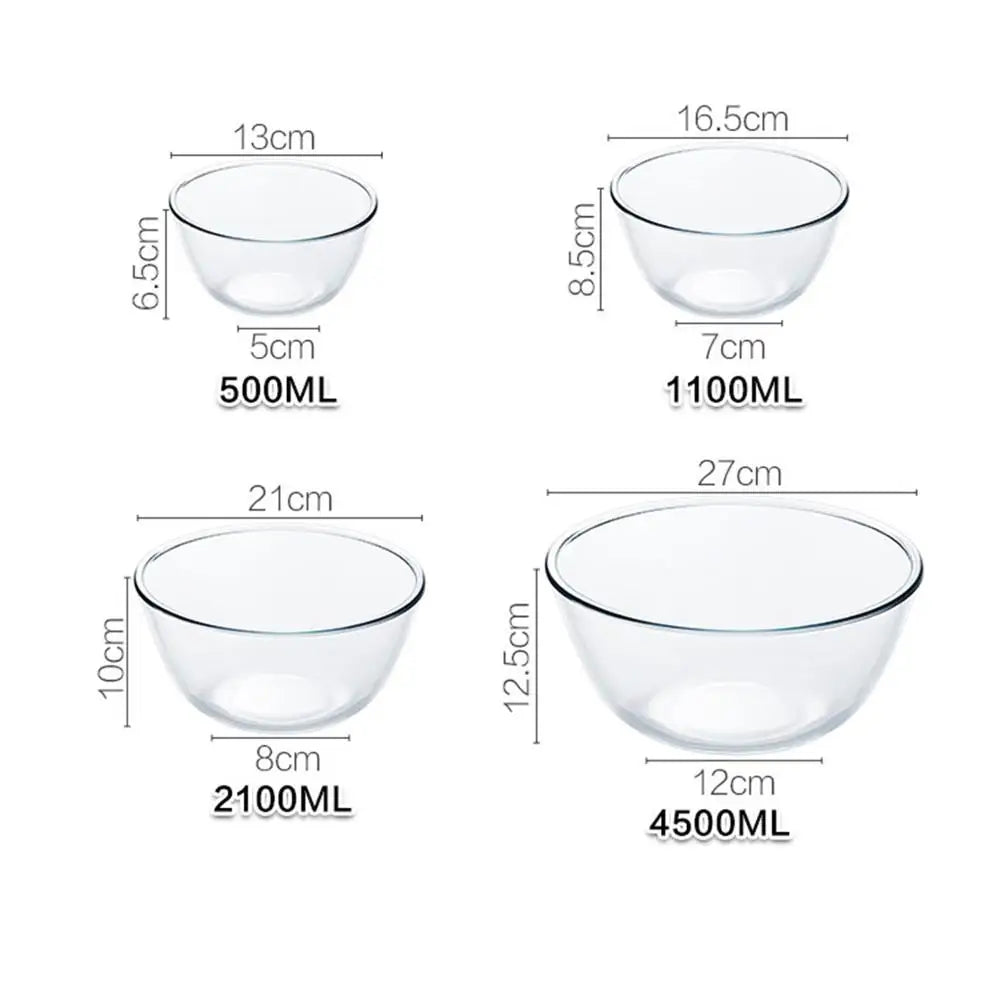 Heat-Resistant Glass Bowls Set