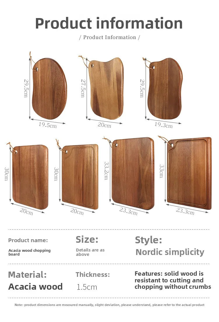 Thick Solid Wood Cutting Board