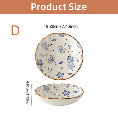 Retro Deep Ceramic Plate
