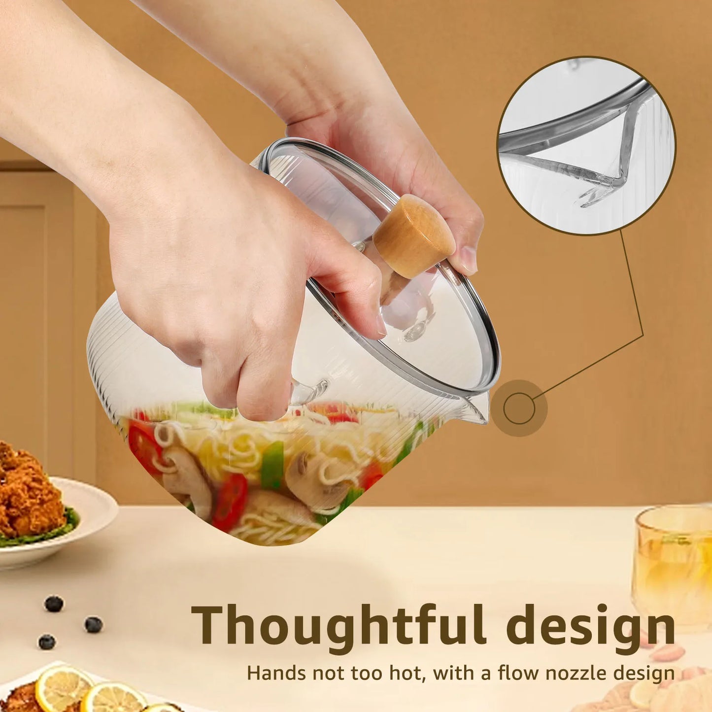 Glass Saucepan With Lid