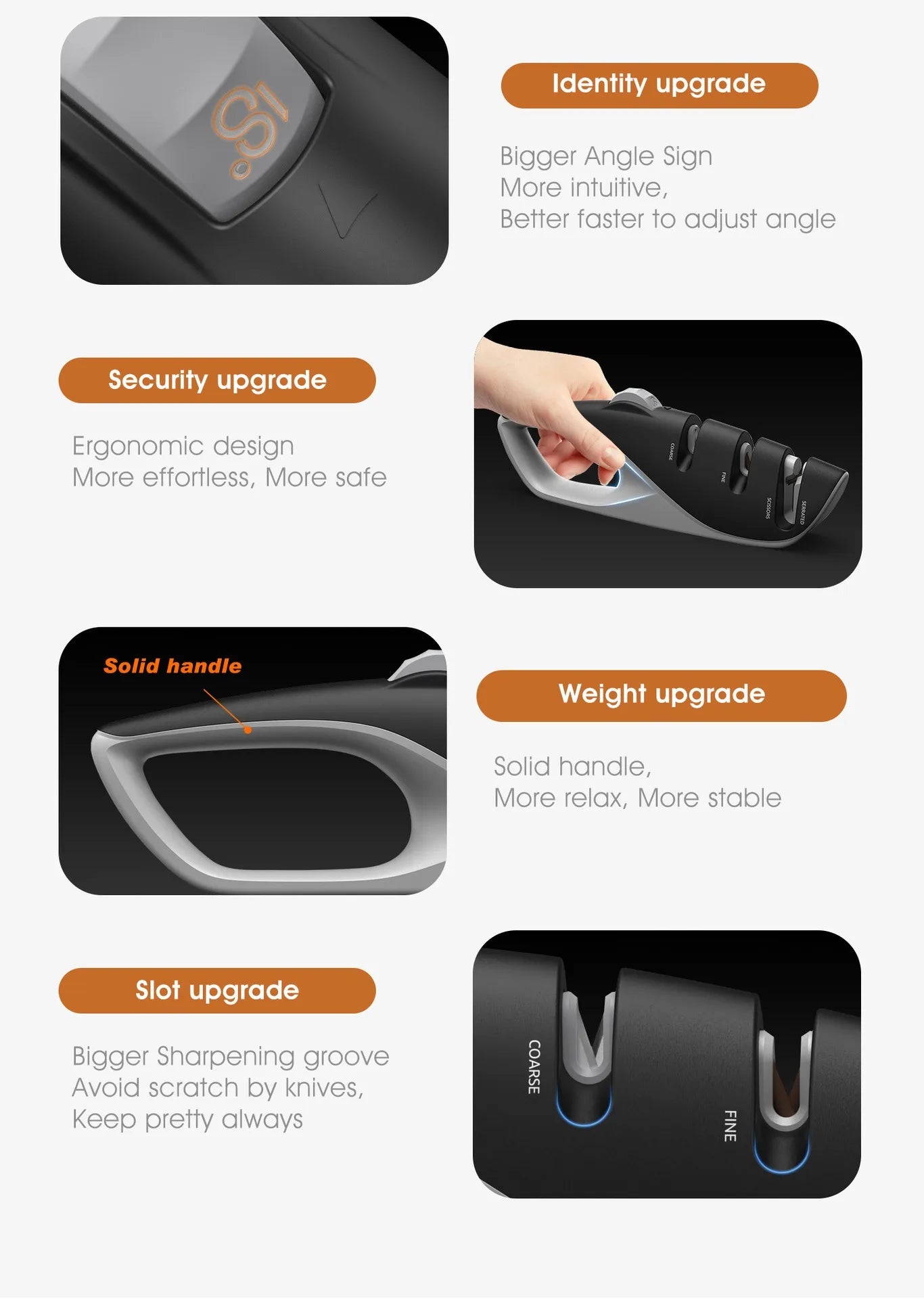 Safe Kitchen Knife Sharpener