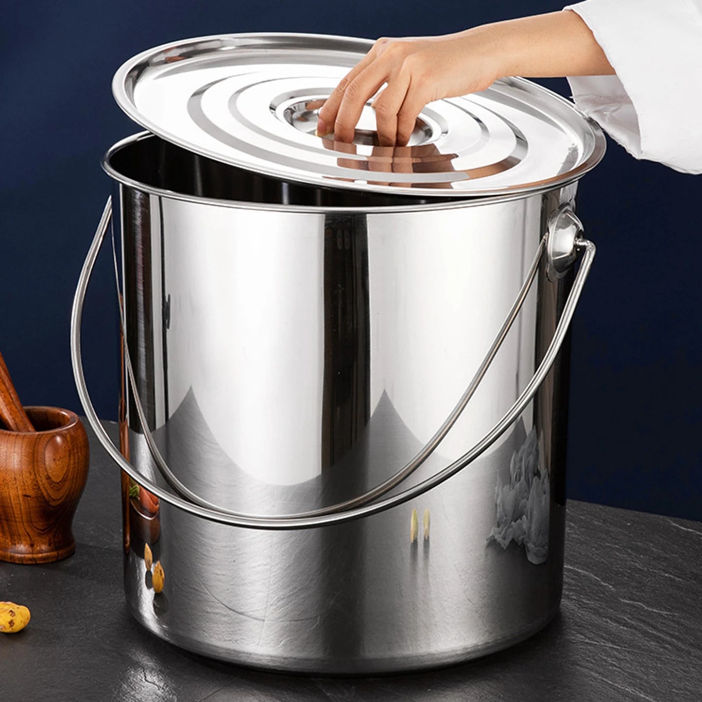 Stainless Stock Pot With Lid