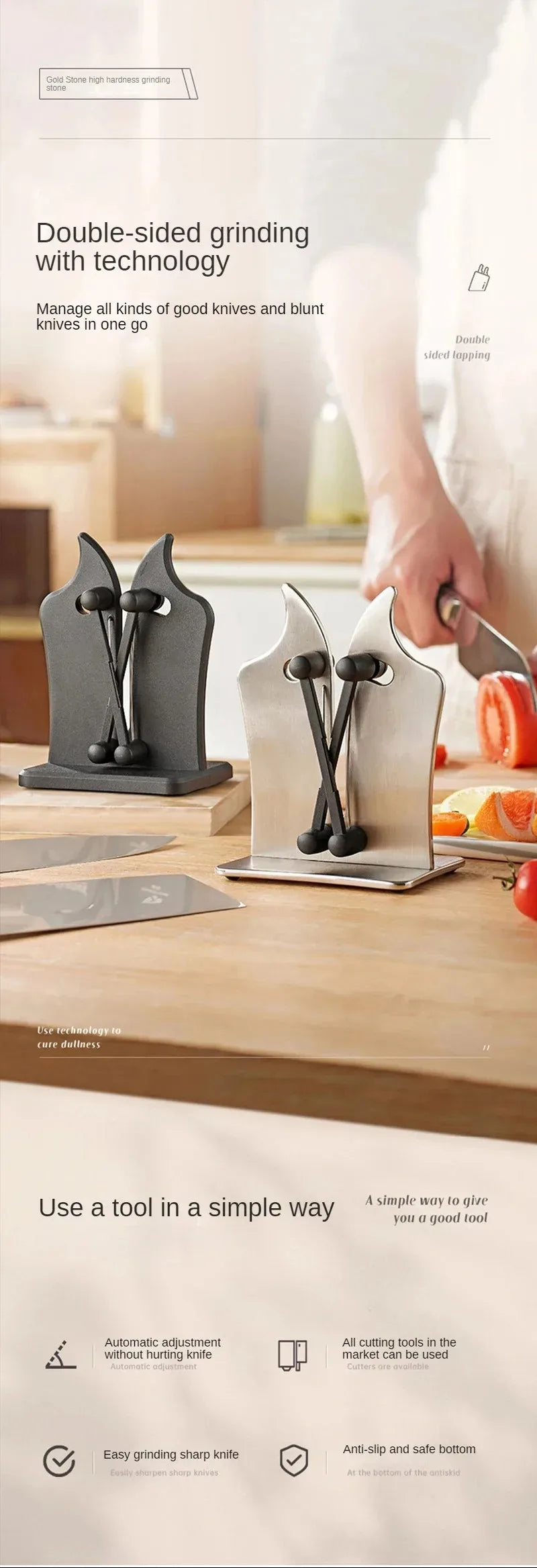 Four-Segment Knife Sharpener