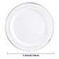 Silver Rim Plastic Plates