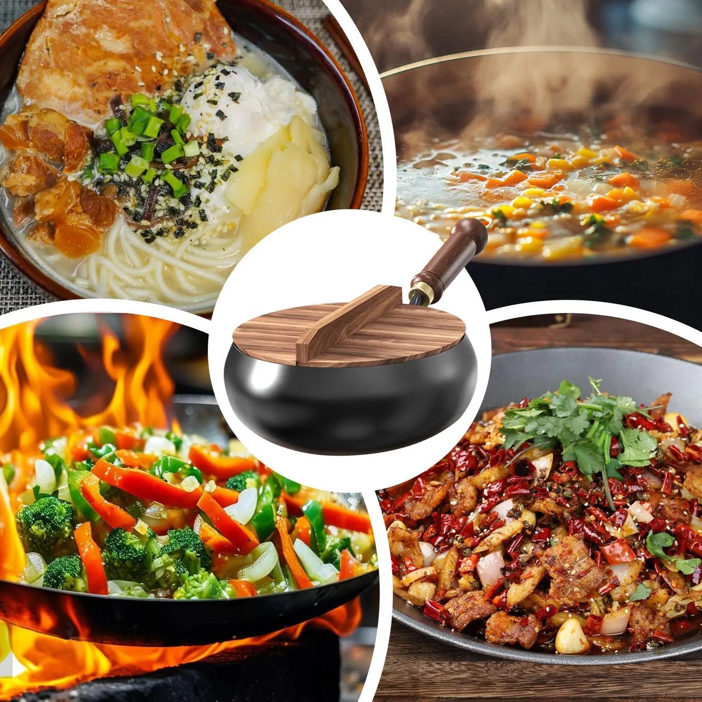 Handmade Iron Wok Pot