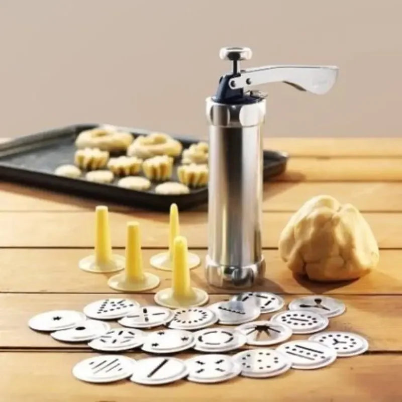 Stainless Cookie Press Gun