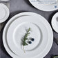 Pure White Porcelain Plate