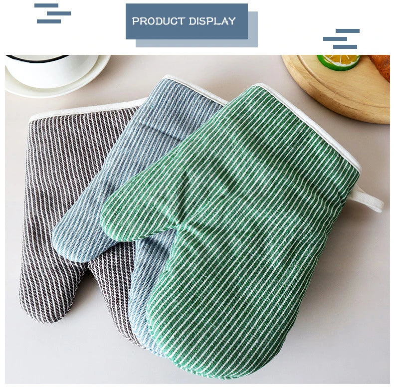 Vintage Cotton Oven Mitts