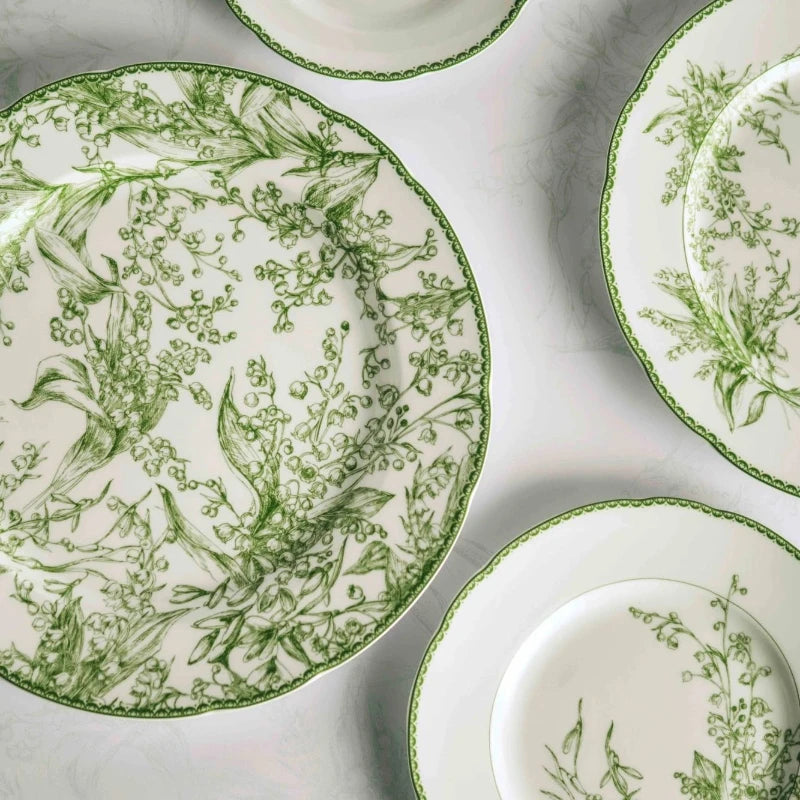 24pc Ceramic Plate Set