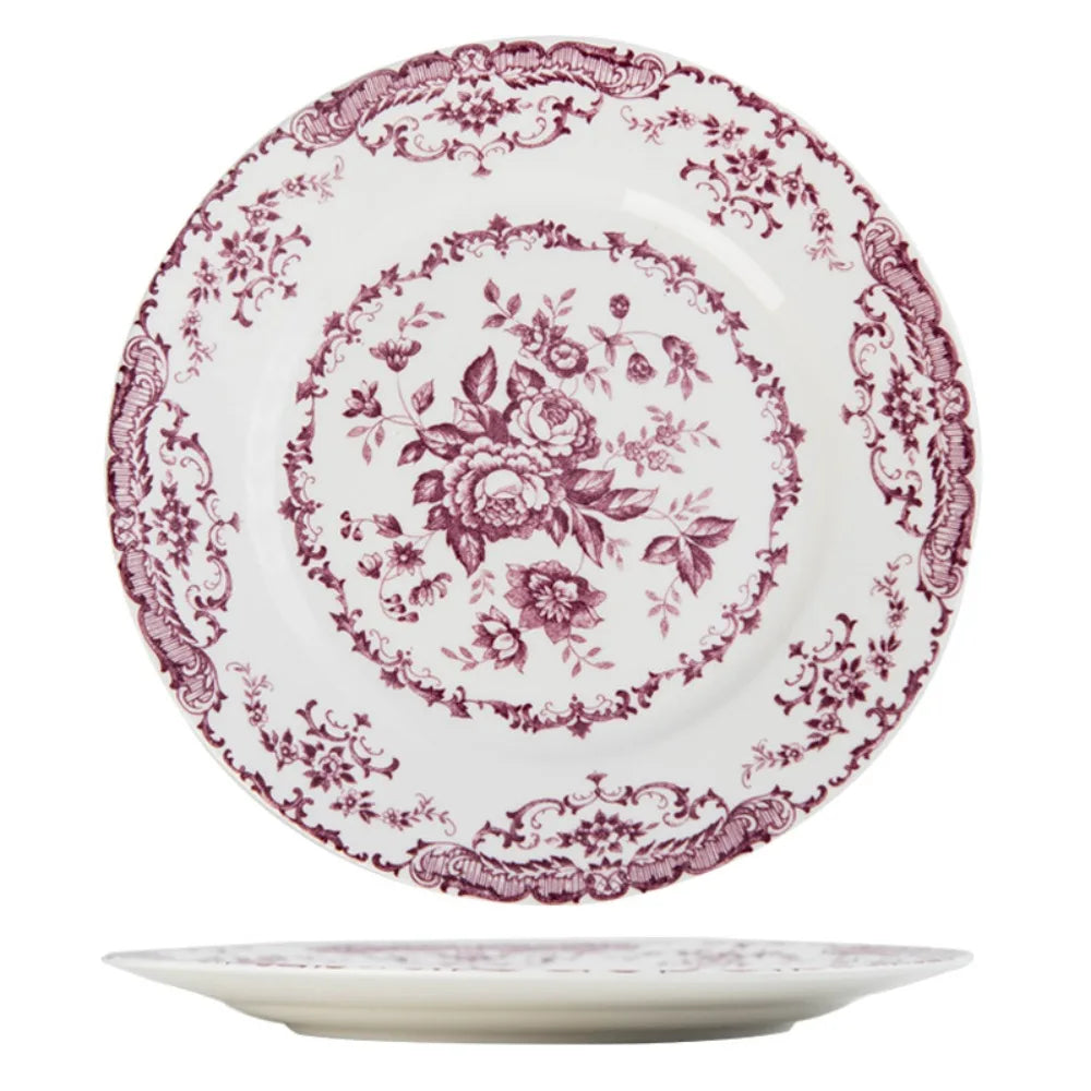 Nordic Flower Ceramic Plate