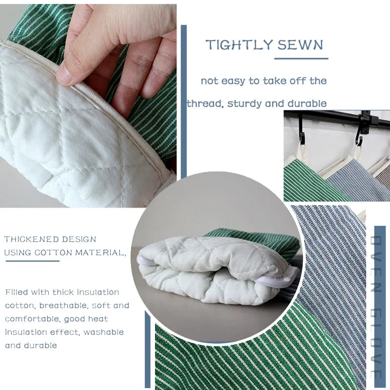 Vintage Cotton Oven Mitts