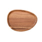 Irregular Oval Wood Tray