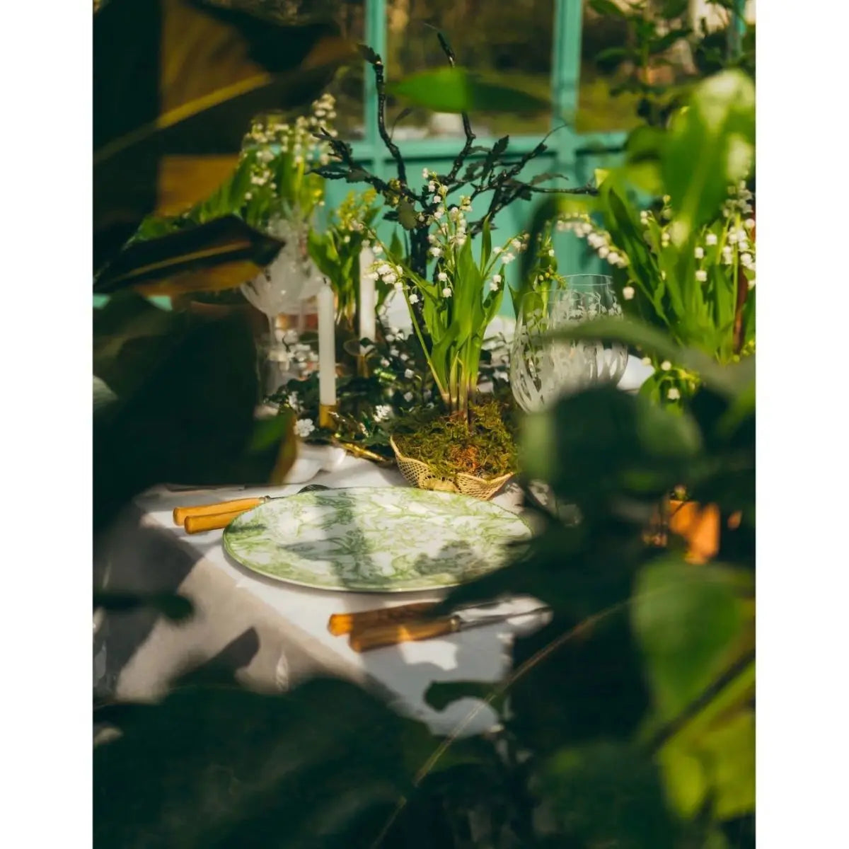 24pc Ceramic Plate Set